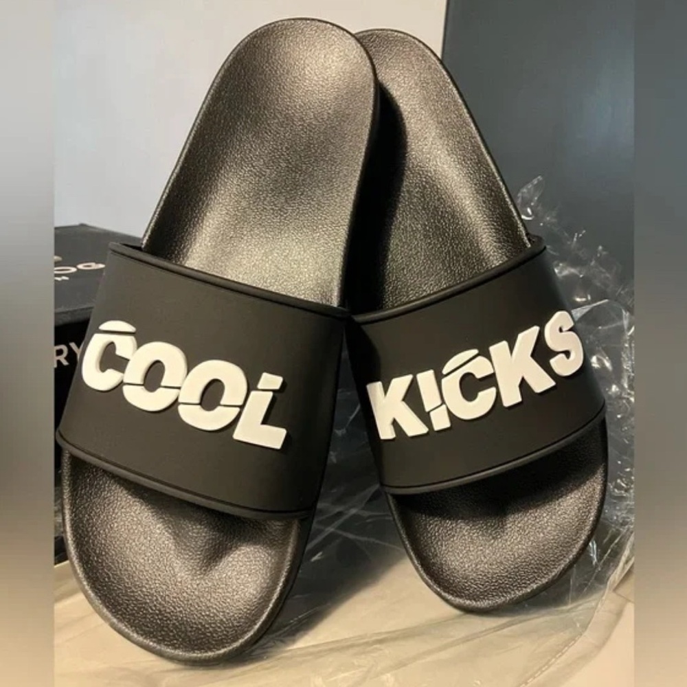 Cool Kicks Black Slide Sandals US 13/14